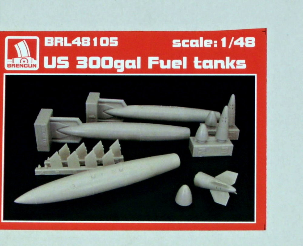 1/48 US 300gal Fuel tanks (resin set)