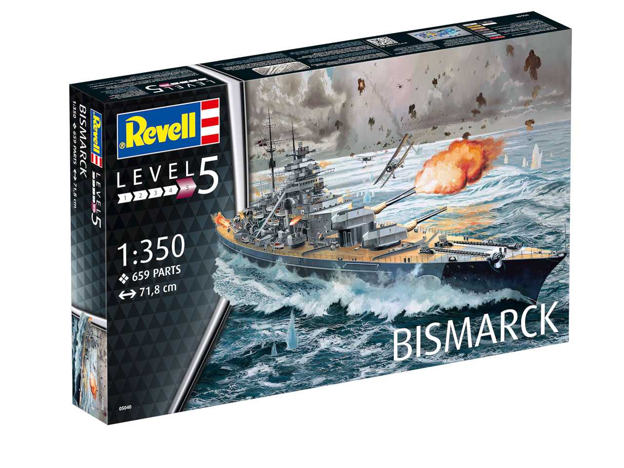 Plastic ModelKit loď 05040 - Battleship BISMARCK (1:350)