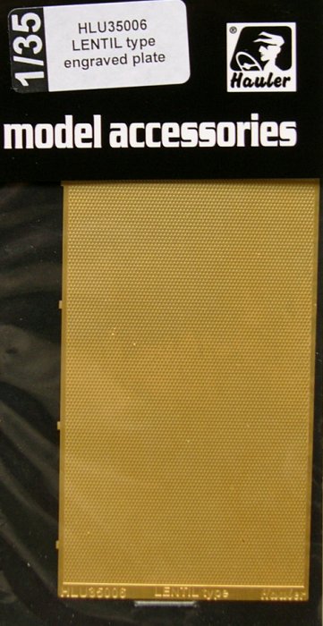 1/35 Engraved plate - German Lentil type