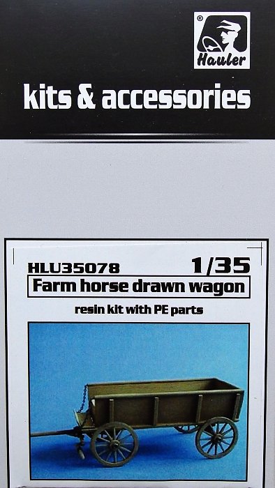 1/35 Farm horse drawn wagon (resin kit)