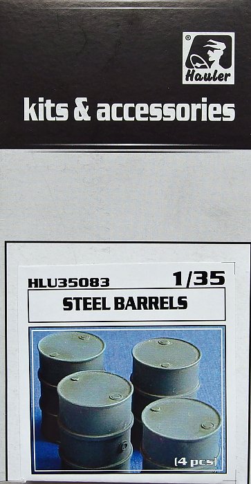 1/35 Steel barrels - 4 pcs.(resin set)