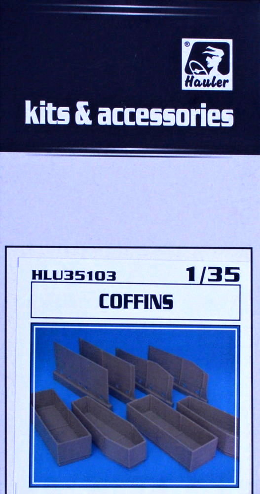 1/35 Coffins - 4 pcs. (resin set)