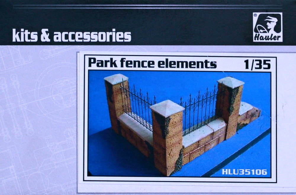 1/35 Park fence elements (resin & PE set)