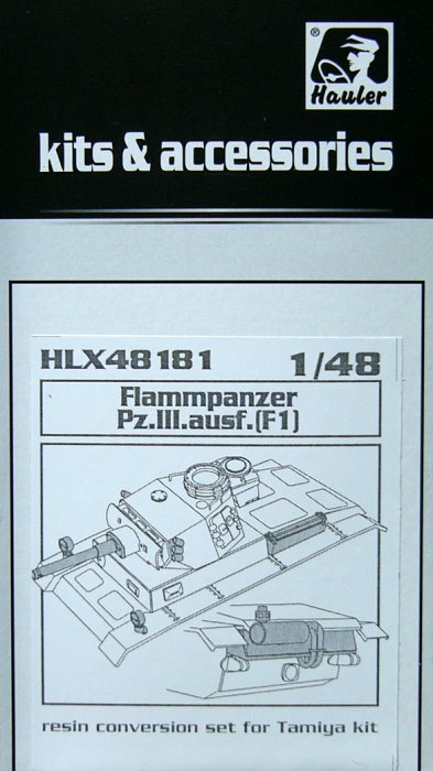 1/48 Flammpanzer Pz.III.ausf.(F1) Conversion set