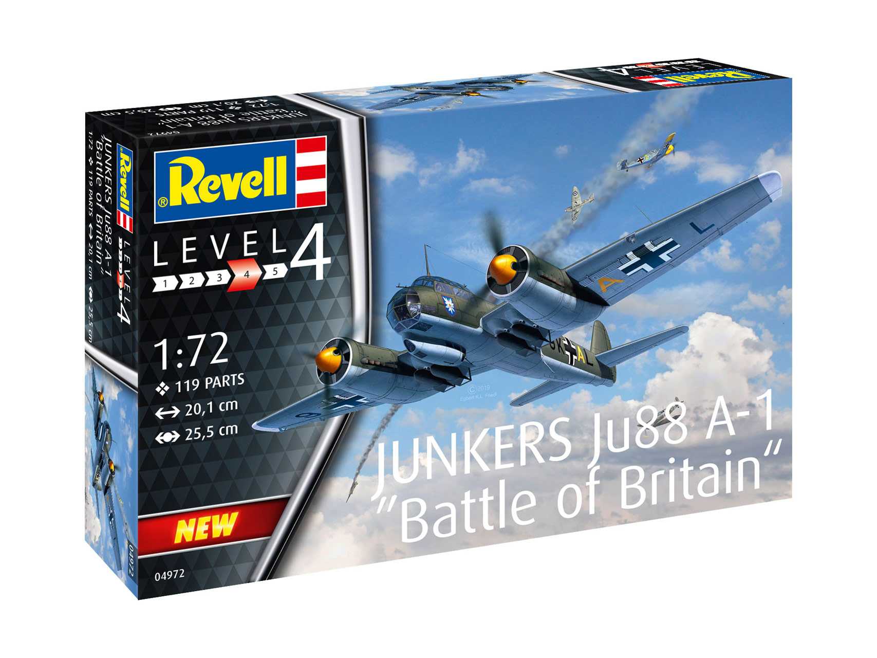 Fotografie Plastic ModelKit letadlo 04972 - Junkers Ju88 A-1 Battle of Britain (1:72)