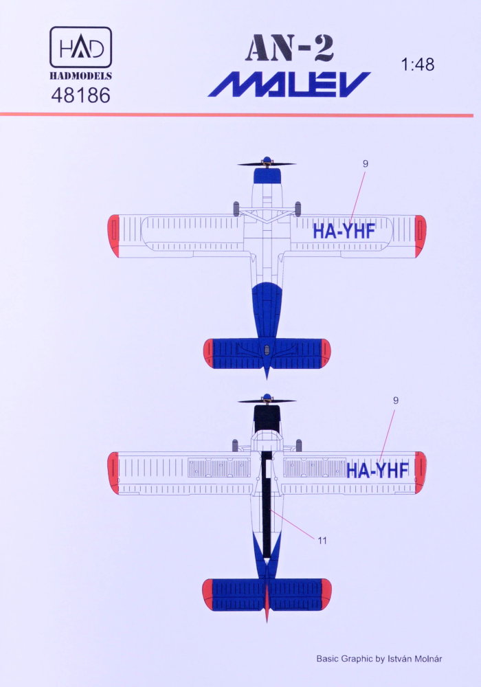 1/48 Decal AN-2 Malév Aero Club
