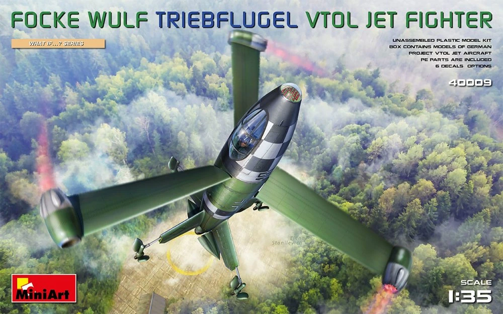 Fotografie 1/35 Focke Wulf Triebflugel VTOL Jet Fighter