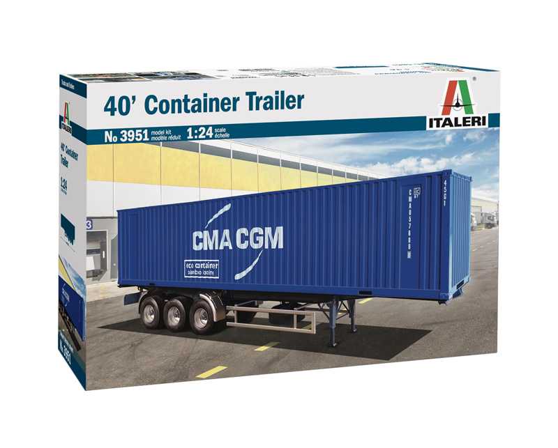 Model Kit truck 3951 - 40’ Container Trailer (1:24)
