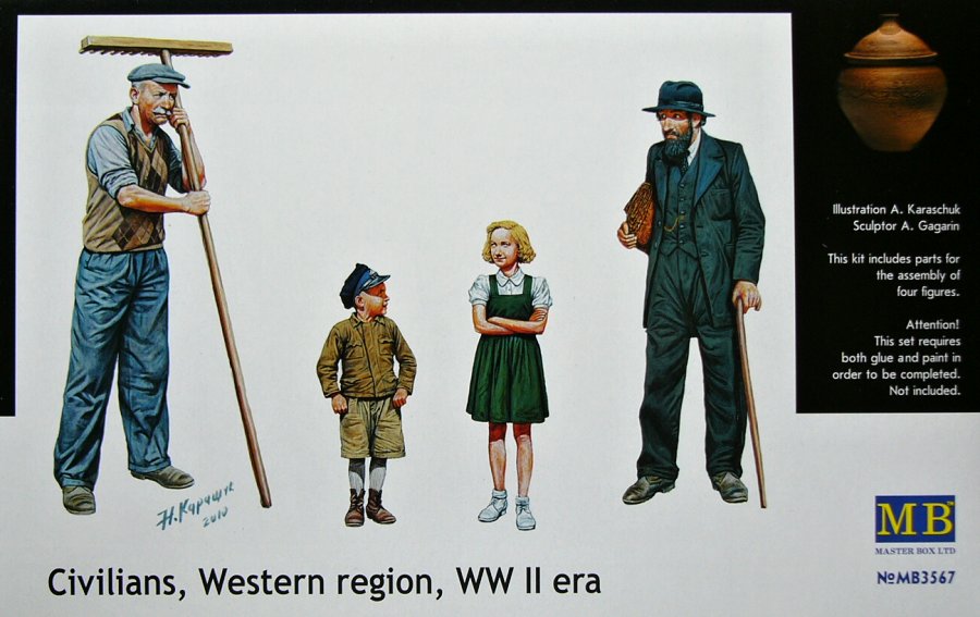 1/35 Civilians - Western region WWII (4 fig.)