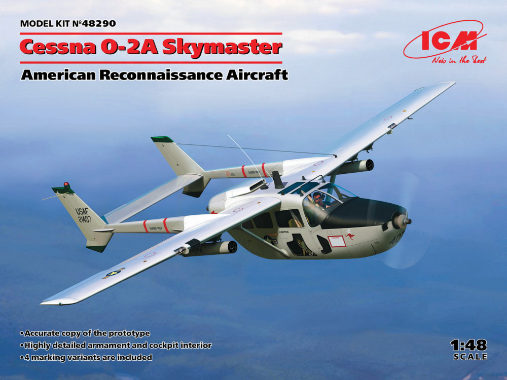 Fotografie 1/48 Cessna O-2A Skymaster American Recon.Aircraft