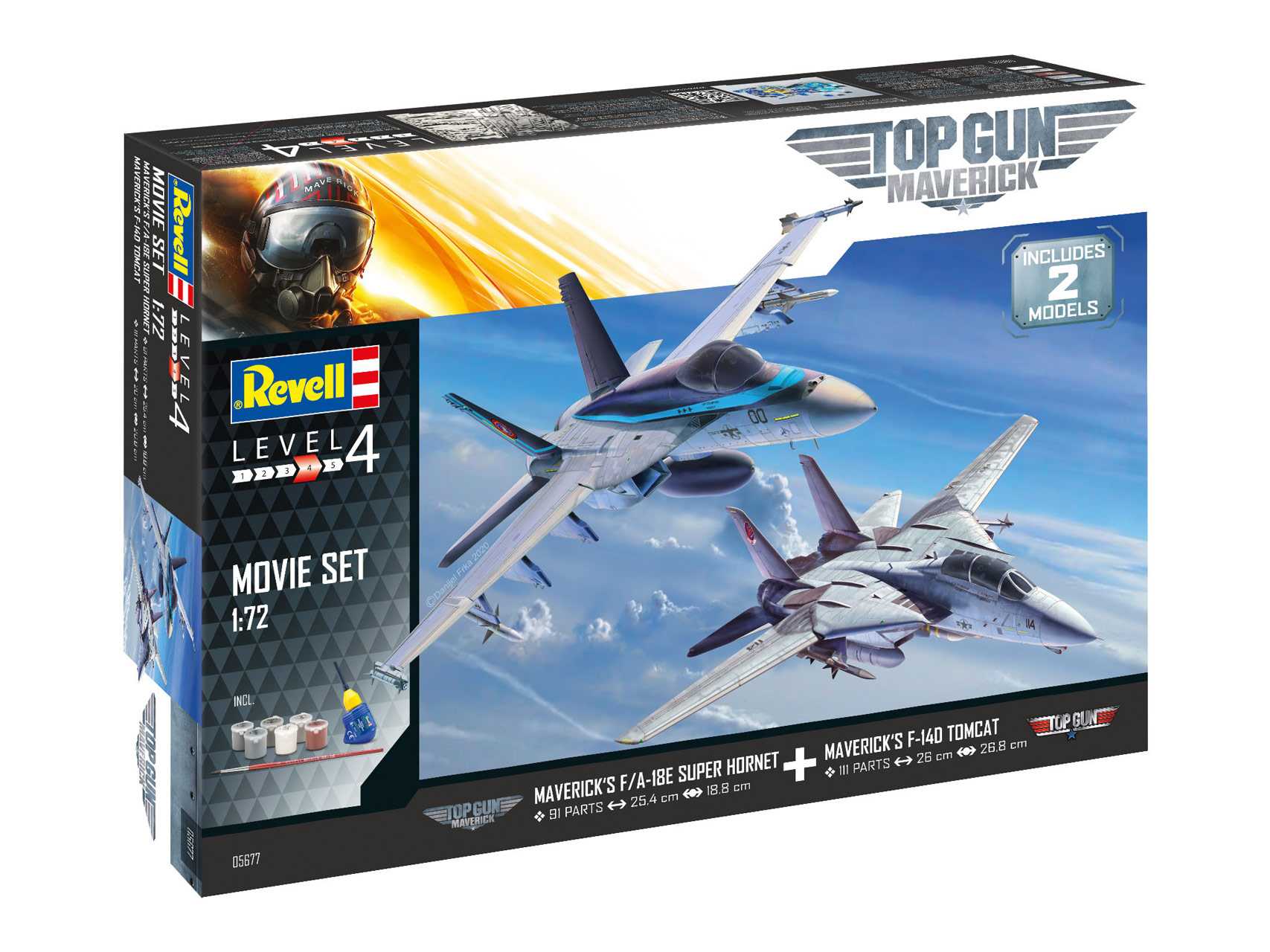 Fotografie Gift-Set letadlo 05677 - Top Gun 2 Movie Set (1:72)