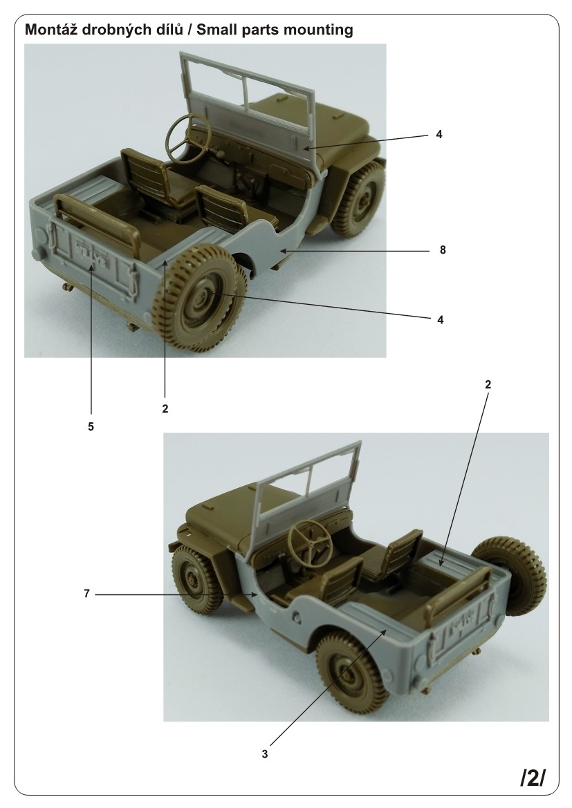 1/48 Jeep Willys CJ2A (for Tamiya kit 1/48 scale)