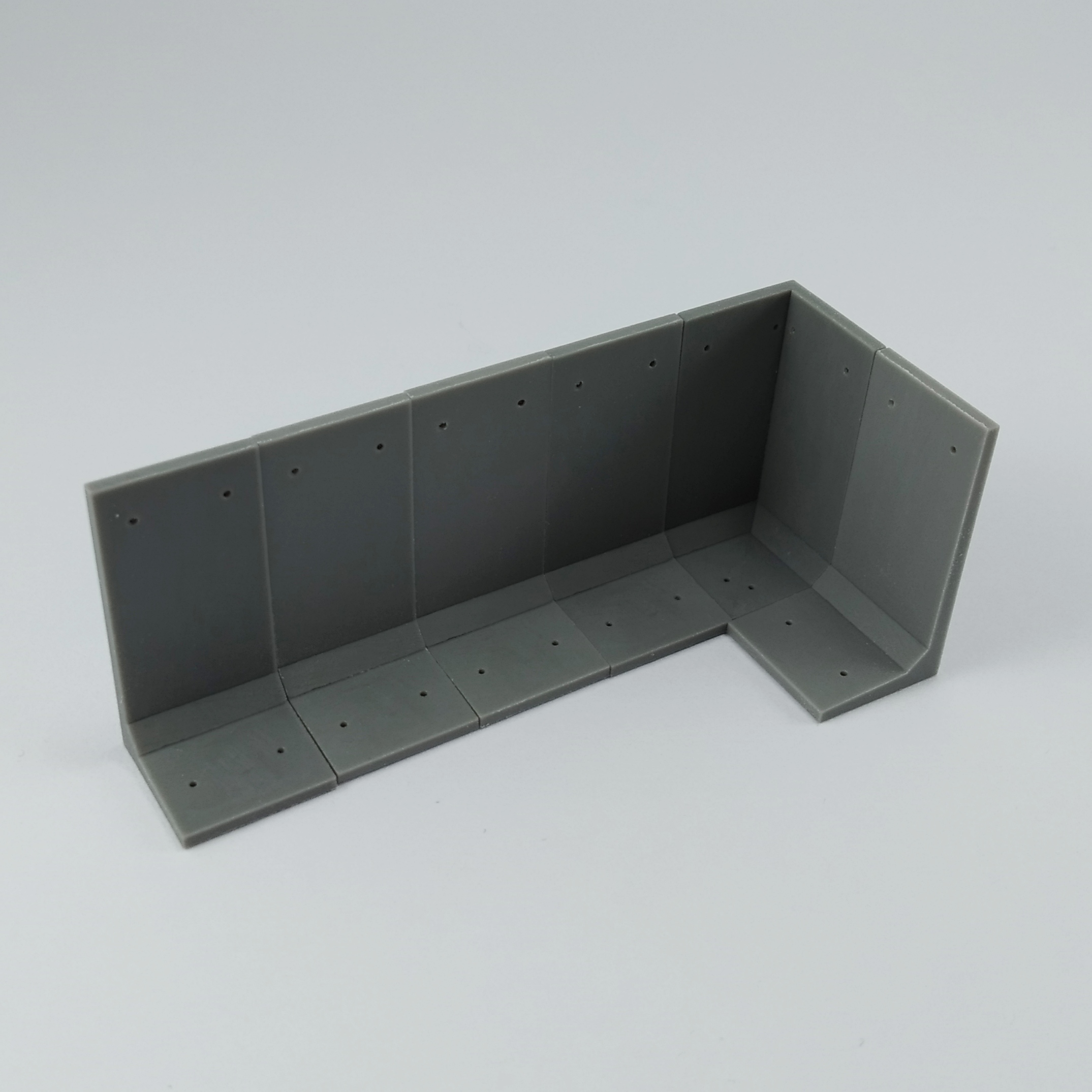 1/72 L wall (high 200cm) (1/72 scale)