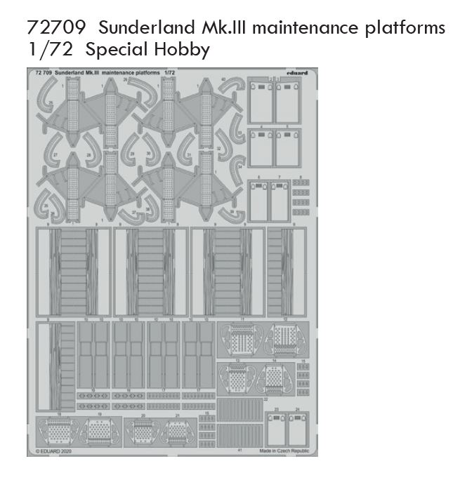 1/72 Sunderland Mk.III maintenance platforms (SPECIAL HOBBY)
