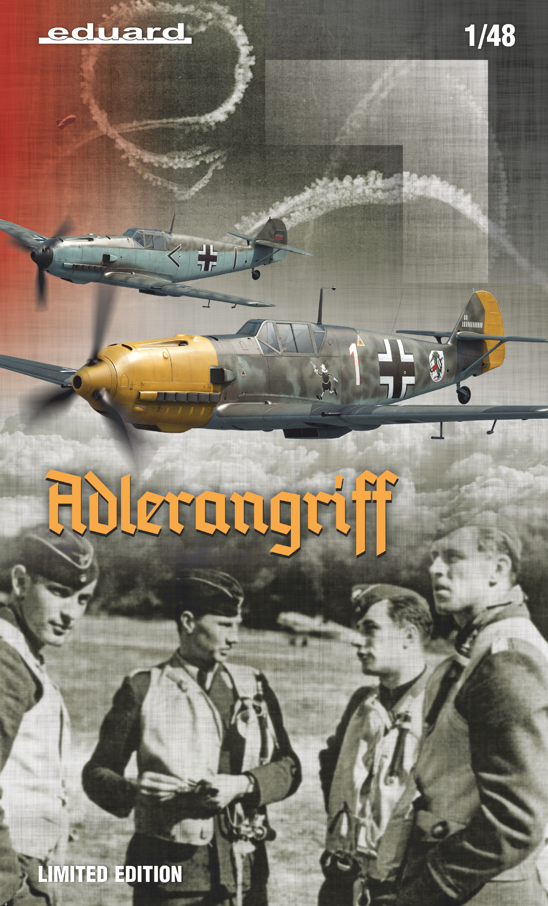 1/48 ADLERANGRIFF - Bf 109E v bitvě o Británii - Bf 109 E-1, 3, 4 a 4/B (Limited Edition - Dual Combo) (11144)