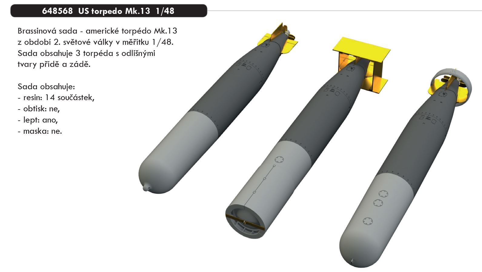 1/48 US torpedo Mk.13