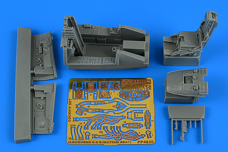 1/48 F-104G Starfighter cockpit set (C-2 ej. seat) (Kinetic)