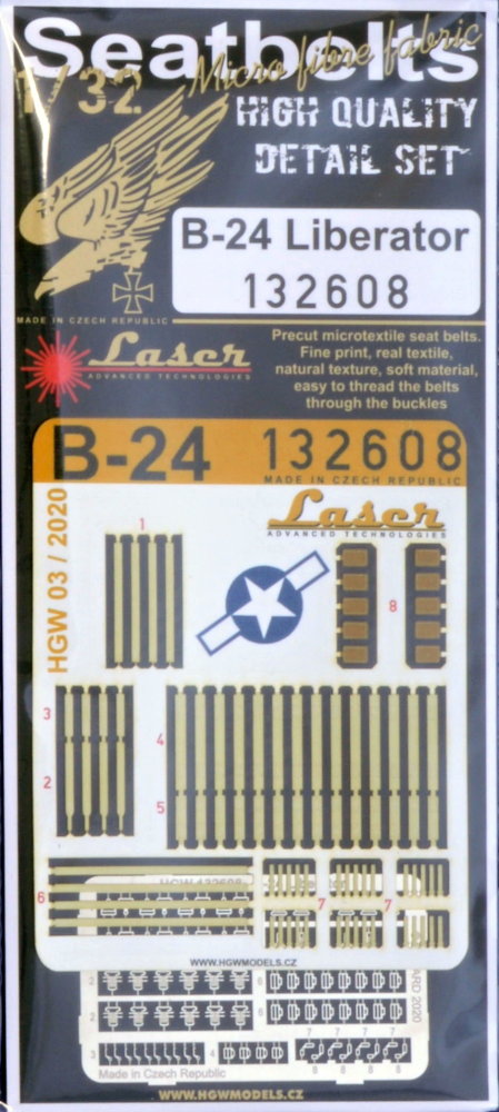 1/32 Seatbelts B-24 Liberator (laser)