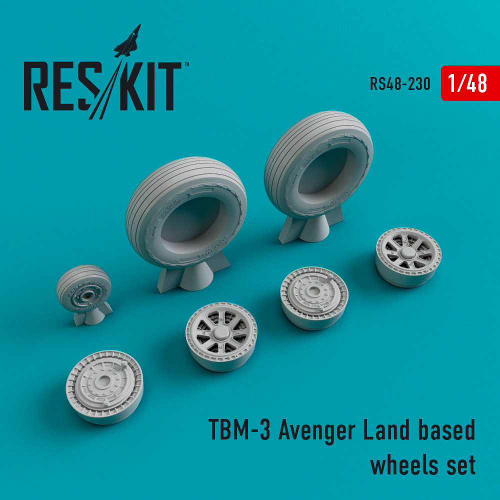 1/48 TBM-3 Avenger Land based wheels (ACAD/HOBBYB)