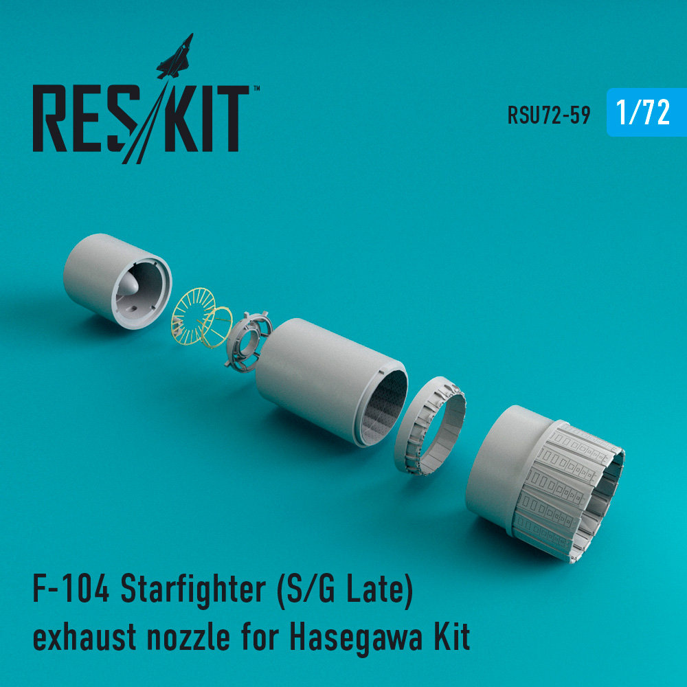 1/72 F-104 Starfighter (S/G Late) exh.nozzle (HAS)