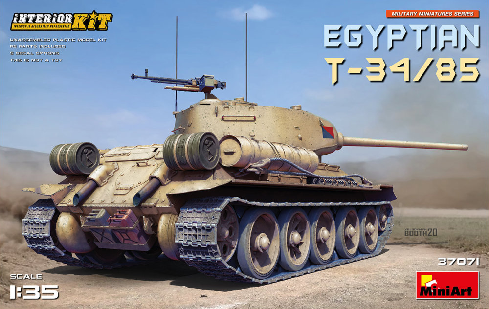 Fotografie 1/35 Egyptian T-34/85 with Interior Kit