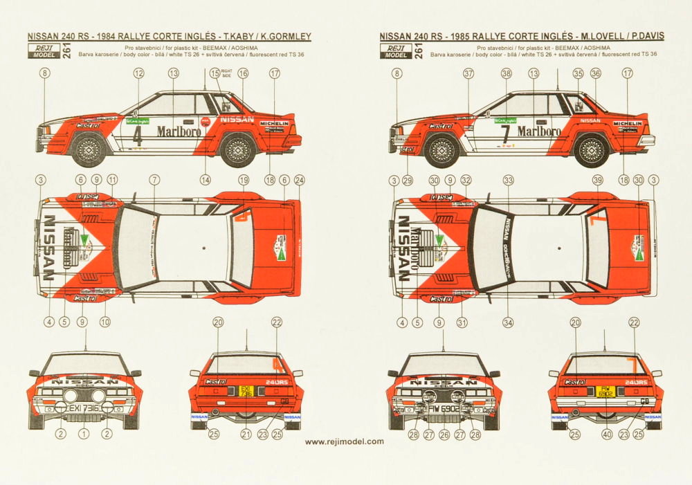 1/24 NISSAN 240 RS El Corte Inglés 1984/85