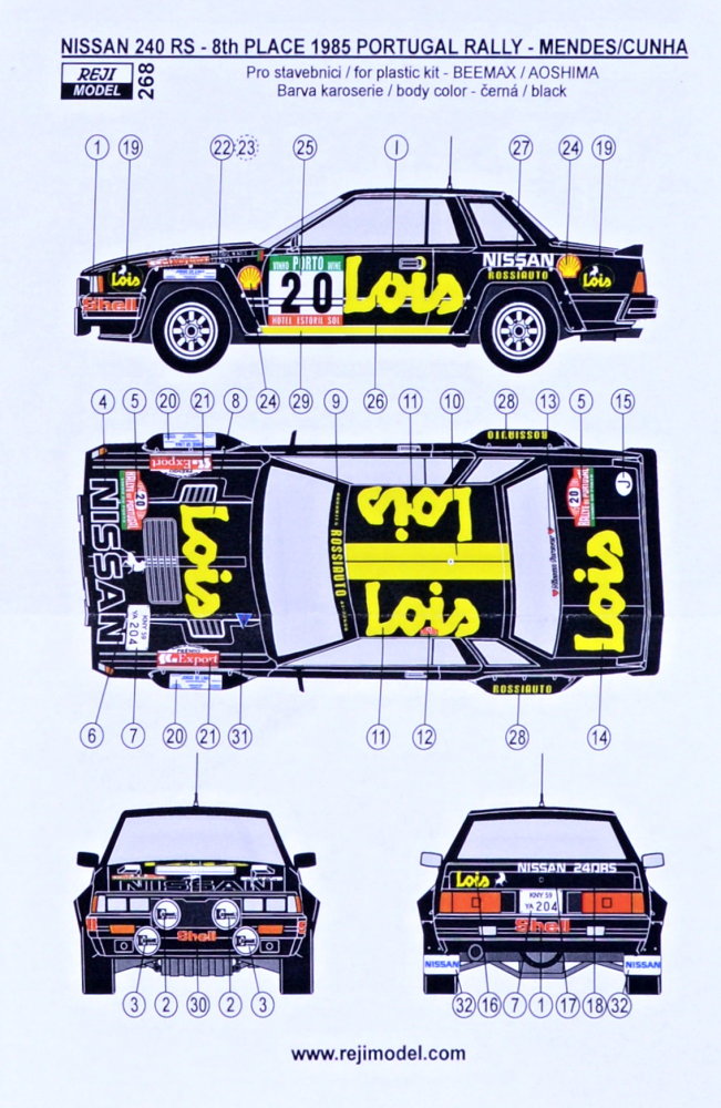 1/24 Nissan 240 RS Portugal Rally 1985