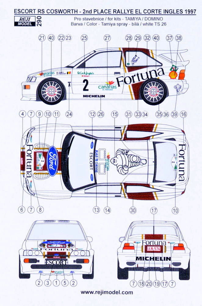 1/24 Escort RS Cosworth Rallye El Corte Inglés '94