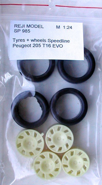 1/24 Disks+pneu Speedline / Peugeot 205 T16 EVO 2