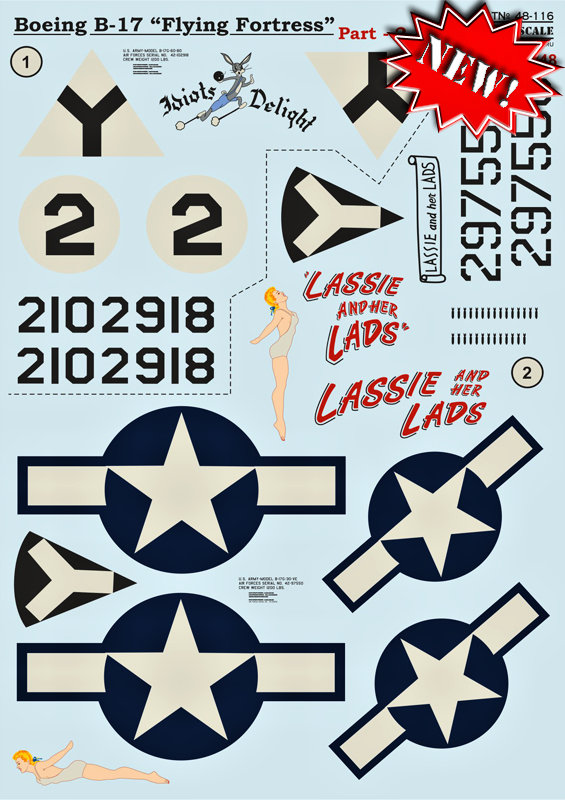 1/48 B-17 Flying Fortress Part 2 (wet decals)