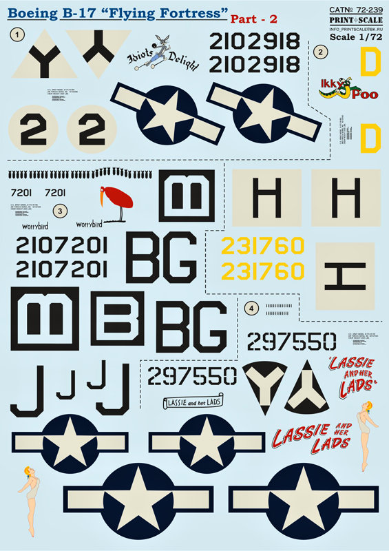 1/72 Boeing B-17 Flying Fortress Pt.2 (wet decals)