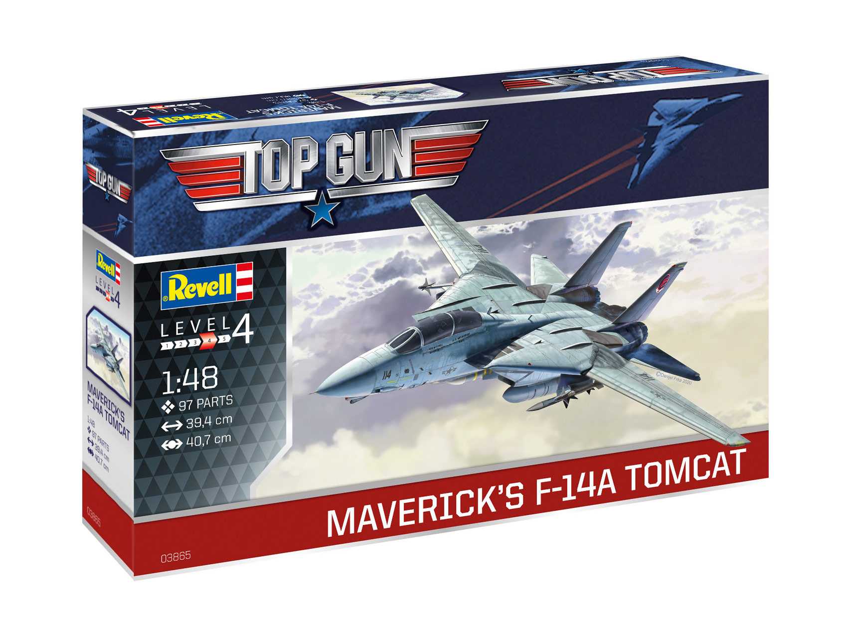 Plastic ModelKit letadlo 03865 - Maverick's F-14A Tomcat ‘Top Gun’ (1:48)