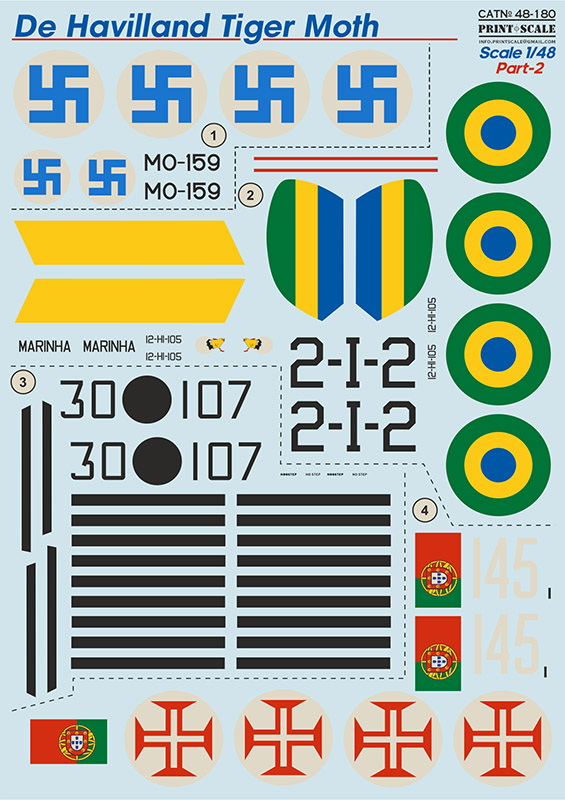 1/48 De Havilland Tiger Moth - part 2 (wet decals)