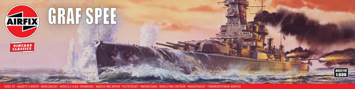 Classic Kit VINTAGE loď A04211V - Admiral Graf Spee (1:600)