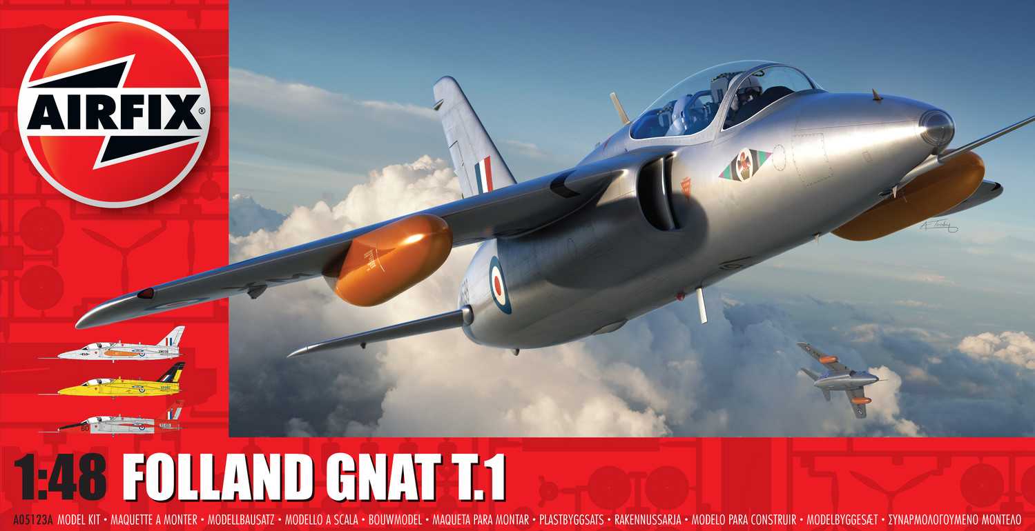 Fotografie Classic Kit letadlo A05123A - Folland Gnat T.1 (1:48)