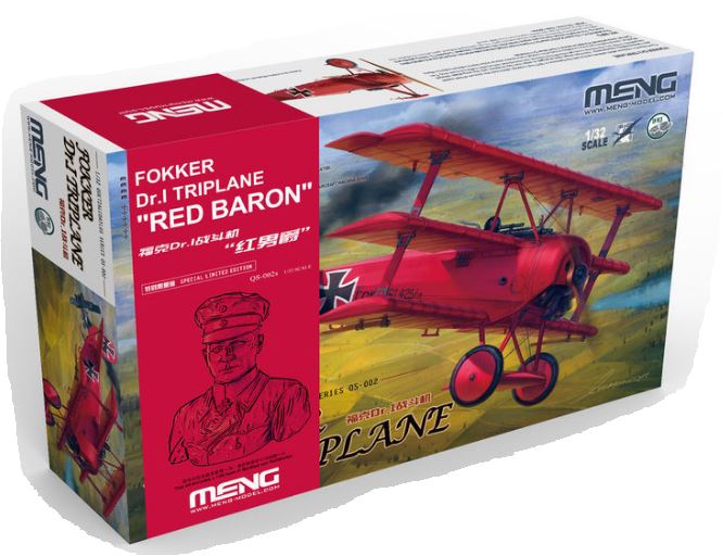 1/32 Fokker Dr.I Triplane "Red Baron" (obsahuje kit QS-002 a resinovou bustu 1/10) Limited Edition