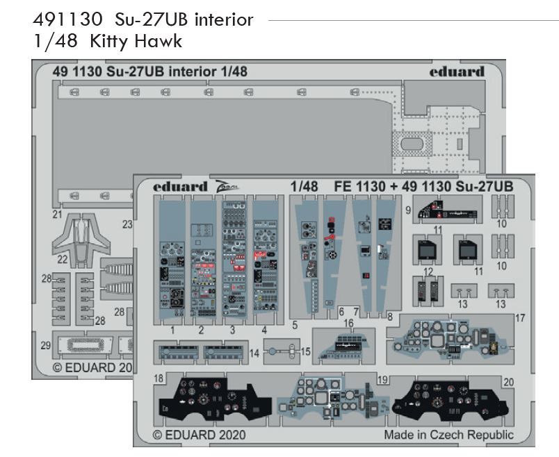 1/48 Su-27UB interior (KITTY HAWK)