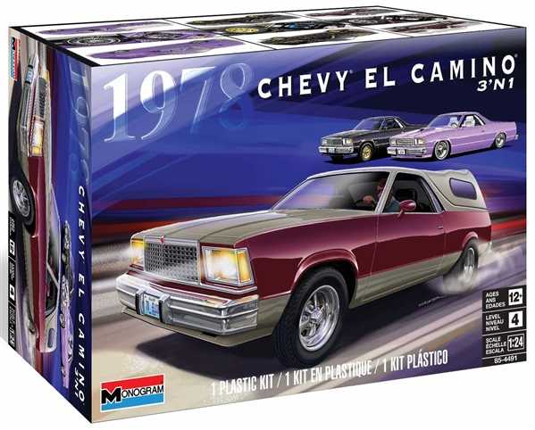 Plastic ModelKit MONOGRAM auto 4491 - '78 Chevy® El Camino® 3 in 1 (1:24)
