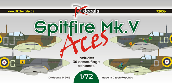 1/72 Spitfire Mk.V Aces (30x camo)
