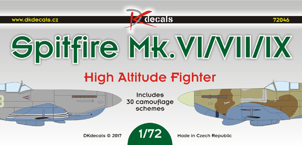 1/72 Spitfire Mk.VI/VII/IX (30x camo)