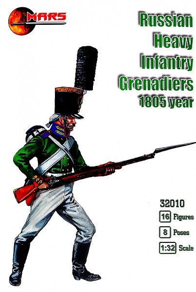 1/32 Russian heavy infantry grenadiers,1805ye