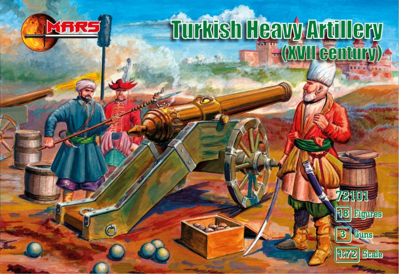 1/72 Turkish heavy artillery, XVII century