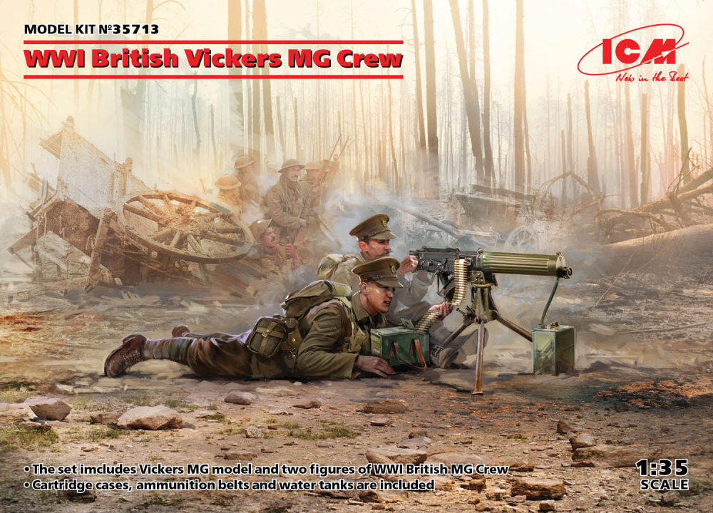 Fotografie 1/35 British WWI Vickers MG Crew (MG & 2 fig.)