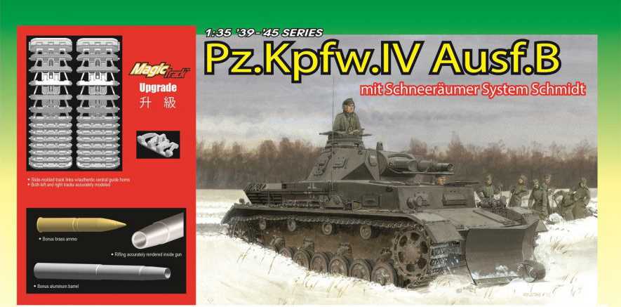 Model Kit military 6764 - PZ.KPFW. IV AUSF.B MIT GELÄNDEPFLUG (1:35)