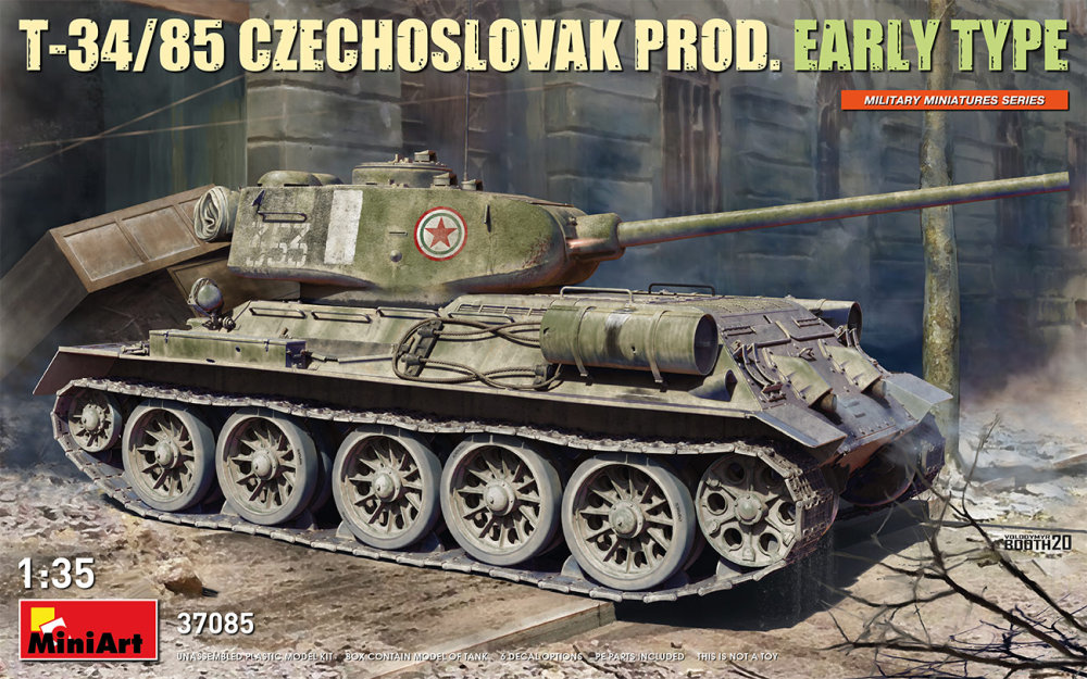 Fotografie 1/35 T-34/85 Czechoslovak Prod. Early (6x camo)