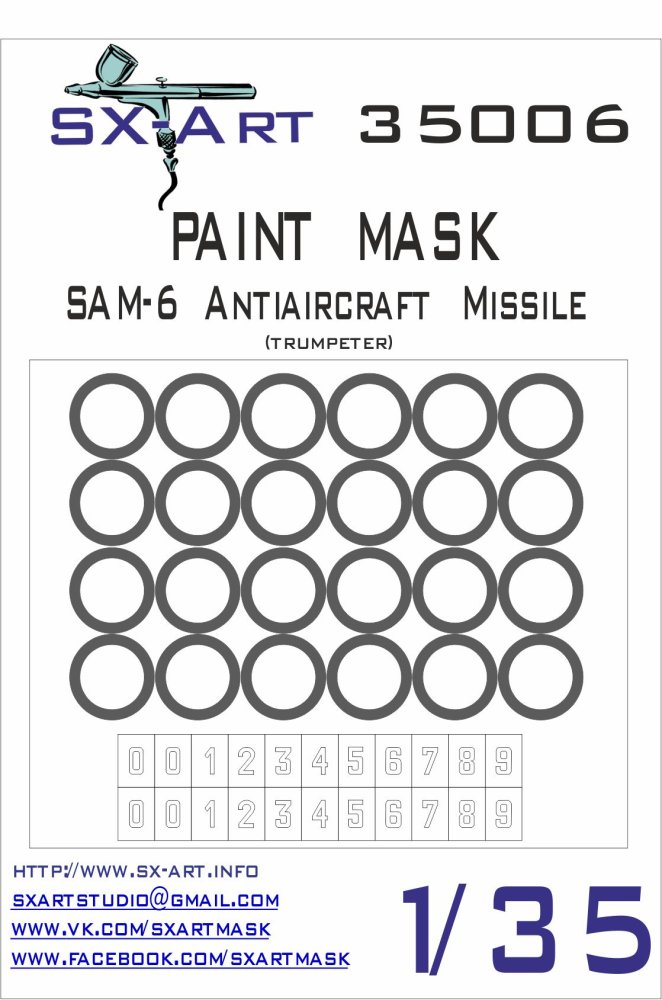 1/35 SAM-6 AA Missile Painting Mask (TRUMP)