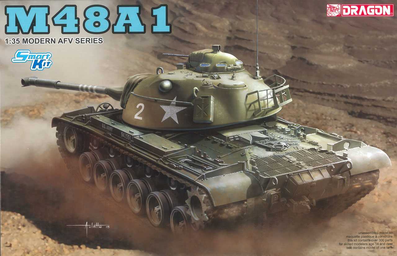 Model Kit tank 3559 - M48A1 (SMART KIT) (1:35)