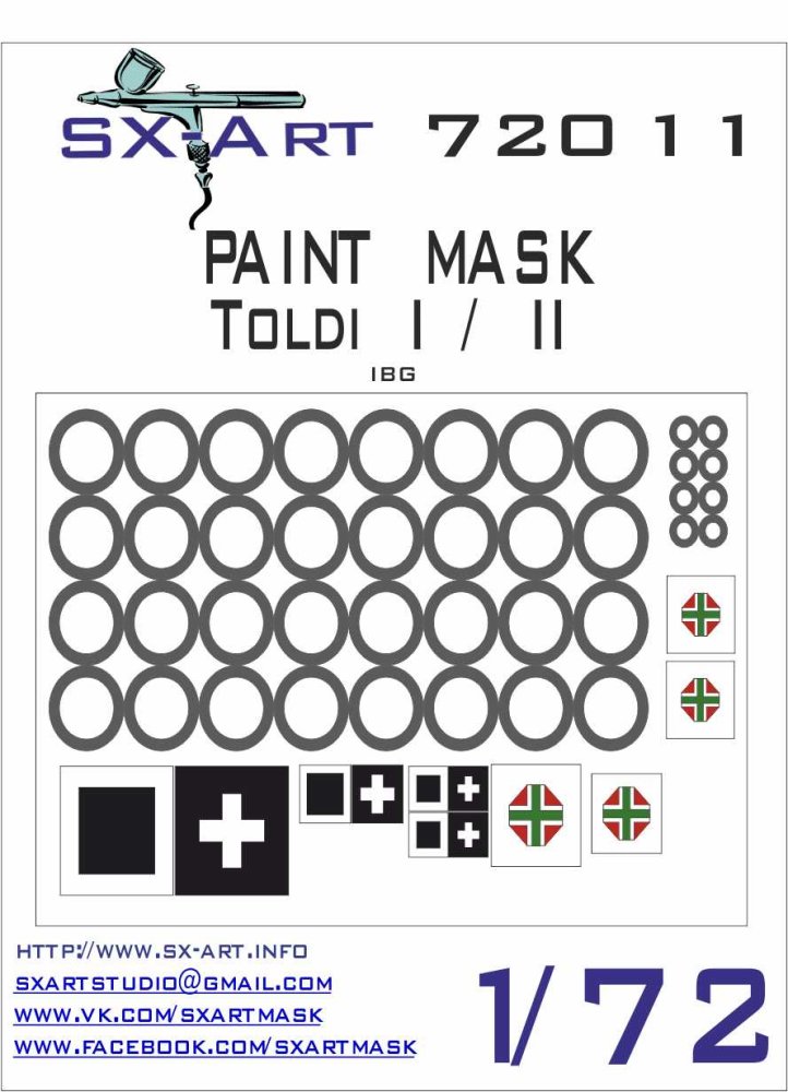 1/72 Toldi I/II Painting Mask (IBG)