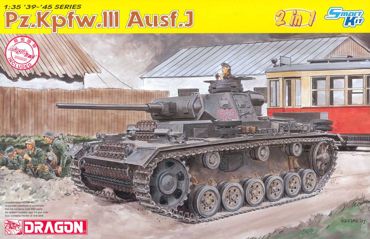 Model Kit tank 6394 - Pz.Kpfw.III Ausf.J (2 IN 1) (SMART KIT) (1:35)