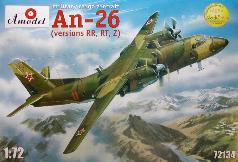 1/72 Antonov An-26 RR,RT,Z version, military cargo